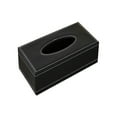 thumbnail image 1 of Household Desktop Faux Leather Solid Color Tissue Paper Napkin Storage Box Case, 1 of 7