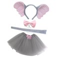 thumbnail image 4 of Disfraz de cosplay,Conjunto de disfraz de animal para fiesta de cosplay,Accesorios para disfraces de Halloween con diadema para niñas,Diadema con orejas y pajarita para, 4 of 8
