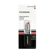 COVERGIRL Continuous Color Lipstick, 430 Bistro Burgundy, 0.13 oz, Moisturizing Lipstick, Long Lasting Lipstick, Extended Palette of Shades, Keeps Lips Soft