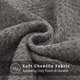 thumbnail image 3 of JIATER Pack of 2 Throw Pillow Covers Chenille Decorative Couch Pillow Covers,18x18,Light Gray, 3 of 6