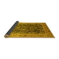 thumbnail image 2 of Ahgly Company Indoor Round Oriental Yellow Traditional Area Rugs, 6' Round, 2 of 4