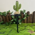 thumbnail image 1 of TIELUTT Border Solar Decorative Lights Outdoor Garden Courtyard Lights Cactus Ground Plug Lights Fence Lights Desk Lamp with Clamp Panel Light Ceiling Outdoor Fence Lights String Gardening Lights Outd, 1 of 6