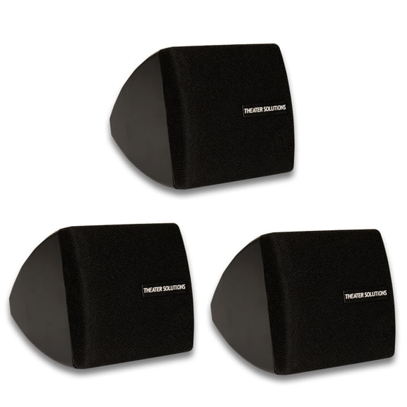Theater Solutions TS30B Mountable Indoor Speakers Black 3 Piece Pack TS30B-3S