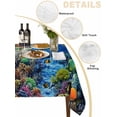 thumbnail image 2 of Sea Turtles Table Cloth 54x54 Inch Square, Summer Blue Ocean Coral Clownfish Waterproof Tablecloth Washable Table Cover for Party Picnic Dinner Decor, 2 of 9