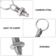 thumbnail image 4 of Shisuyan 4pcs Useful Stainless Steel Knob Plunger Durable Spring Pin, 4 of 9