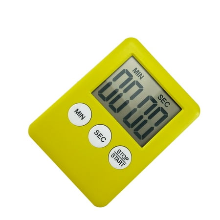 

1Pc Digital Kitchen Timer Lcd Display Baking Timer Lcd Alarm Button Operation Kitchen Timer