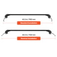 thumbnail image 3 of KFFKFF Universal Roof Rack Cross Bars, Suitable for Vehicles Without Raised Rails or Flush Rail, 165 LBS Load Capacity, Lockable Aluminum Crossbar for Rooftop Luggage and Canoe, 3 of 9