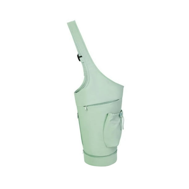 Bolsa para esterilla de yoga, impermeable, con bolsillo para objetos húmedos y cordón ajustable, gran apertura. verde
