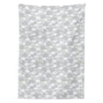 thumbnail image 3 of Ambesonne Grey and Yellow Tablecloth Rectangular Table Cover, Crying Clouds, 60"x84", Pale Yellow Pale Grey, 3 of 4