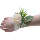 thumbnail image 3 of Suministros de boda para iglesia, conjunto de flores de pecho de encaje transparente con correa de peonía única, 3 of 4