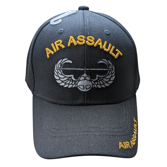 US Army Air Assault Black Baseball Hat Cap