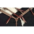 thumbnail image 4 of Showman Leather Single Ear Headstall & Breast Collar Set w/ Buckstitch Trim & Reins, 4 of 5