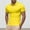 Yellow, variant on Bcfgryg Men's Summer Fashion Silk V Neck Shirt Short Sleeve Men's Short Sleeve Collared Shirt