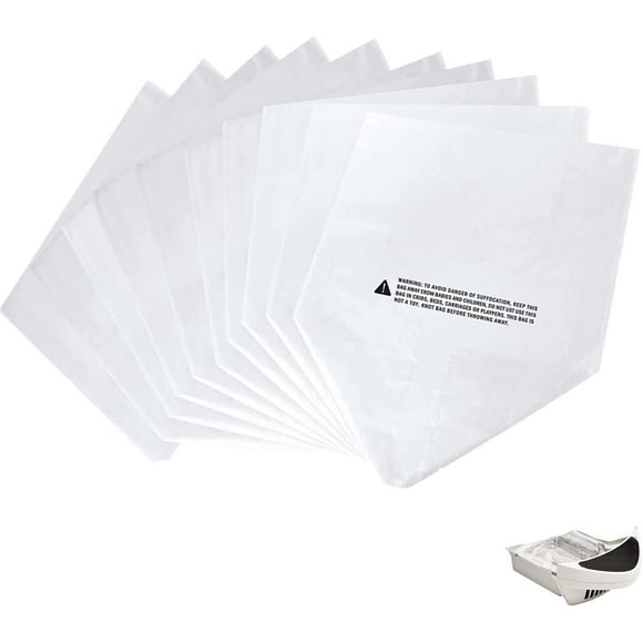 AIR-Waste Drawer Liners for Litter-Robot 3&4, 9-11 Gallons Replacement Liners, Cat Litter Automatic robot Liner Bags Durable Litter Box Liner Cat Litter Bags Liners Replacement (White-100 Pcs)