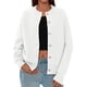 thumbnail image 2 of Cardigan de Mujer PRETTYGARDEN Blanco de Manga Larga con Botones XXL, 2 of 6