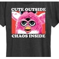 thumbnail image 3 of Furby - Cute Outside Chaos Inside - Women's Short Sleeve Graphic T-Shirt, 3 of 5