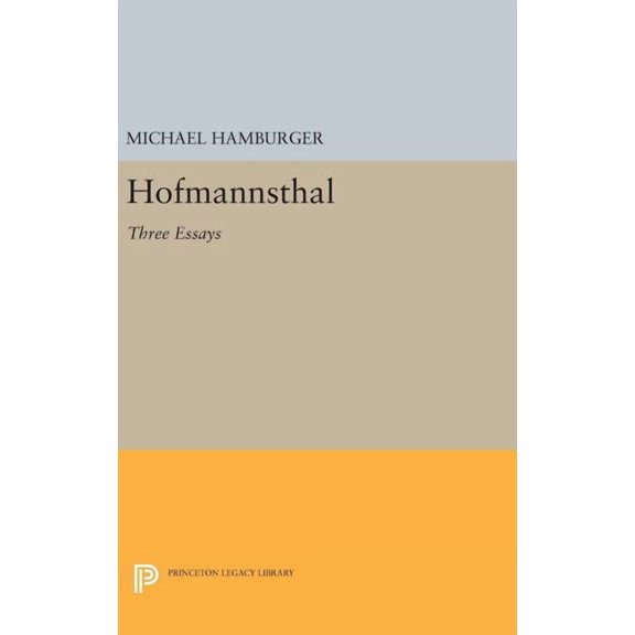 Hofmannsthal: Three Essays, (Hardcover)