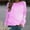 Pink#03, variant on Leesechin Essentials Women's French Terry Fleece Crewneck Sweatshirt