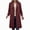 A01-Wine, variant on Xudanell Winter Coats for Women Lapel Button Woolen Coat Womens Clothes Single Breasted Pea Coat Jackets Big Pocket