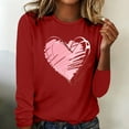 thumbnail image 1 of TaTaai Hoodies Shirts for Women Early Fall Long Sleeve Tops Vintage Graphic Outfits Tops Fashion Pullover Tees Gift, 1 of 3