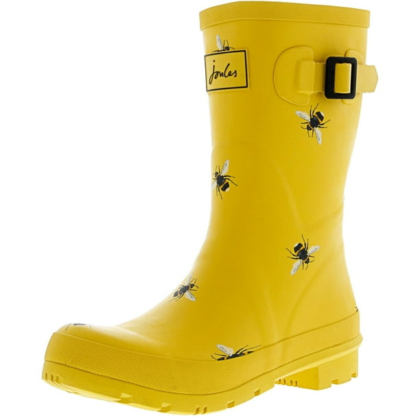 Joules Joules Women's Molly Welly Gold Botanical Bees KneeHigh