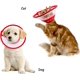 thumbnail image 3 of Collar para Gato, Cono Protector Ajustable, Collar Transparente Antimordeduras para Cachorros y Gatitos, Rojo. JM, 3 of 5