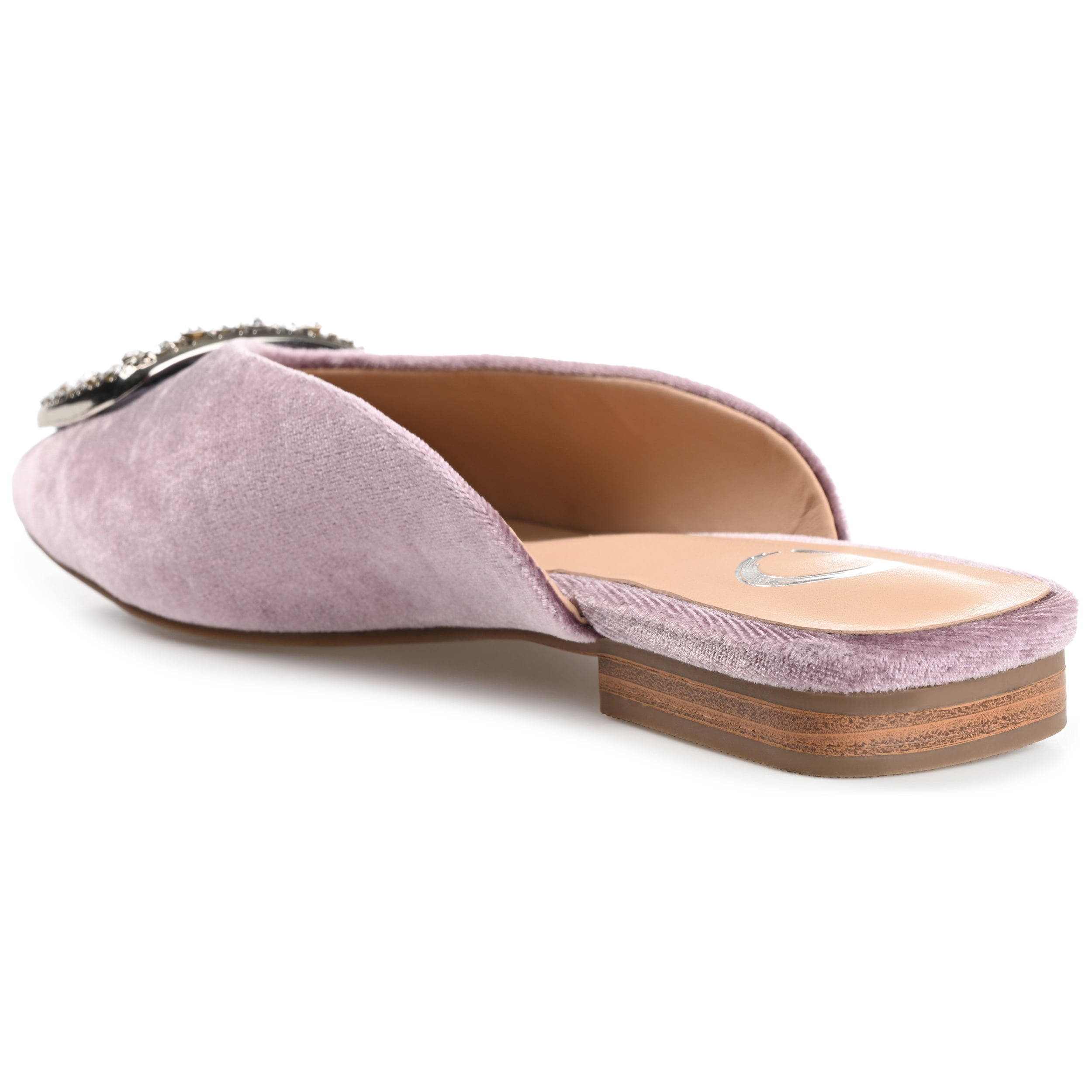 Journee Womens Sonnia Mules Square Toe Slip On Evening Dress Flats