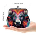 thumbnail image 2 of Yak Men's Wallet 0.7 Microfiber Coin Purse with Zinc Alloy Jaws, 4.3x4.7 in/11x12 cm Size, 2 of 7