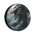 thumbnail image 1 of Balery Cloud White Dragon Cubiertas para Neumáticos - Protector Resistente para Neumáticos de Camioneta, SUV, Remolque, Camper y RV-14 inch, 1 of 6