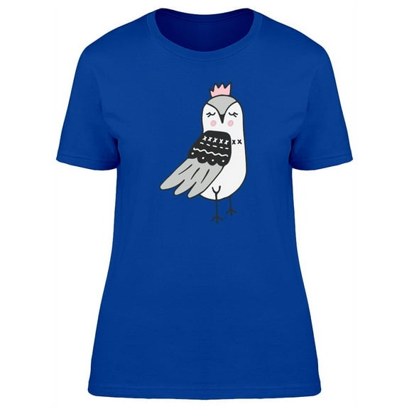 Cute Bird With A Pink Crown T-Shirt Women -Image by Shutterstock, Female XX-Large