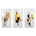 thumbnail image 2 of Designart "Purity of Form Grey Yellow Minimalism V" Abstract Collages Framed Wall Art Set Of 3 - Grey Minimalism Frame Canvas Set For Living Room Decor, 2 of 7