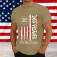 thumbnail image 2 of Men’s We The People 250th Anniversary Patriotic T-Shirt, 1776-2026 American Flag Graphic Tee For Anniversary Celebration Comfortable Fit, 2 of 4