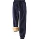 thumbnail image 1 of Pantalones de chándal deportivos cálidos con forro de sherpa para mujer Adepaton CJWUS-2913, 1 of 2