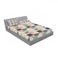 thumbnail image 3 of Ambesonne Cartoon Fitted Sheet & Pillow Sham Set, Rain Colorful Clouds, Twin, Multicolor, 3 of 3