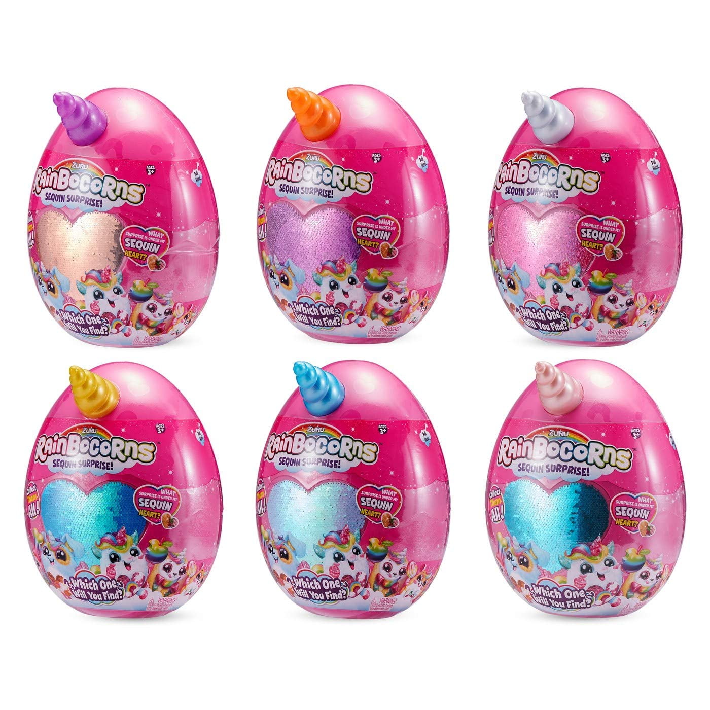 zuru rainbocorns plush collectable sequin surprise
