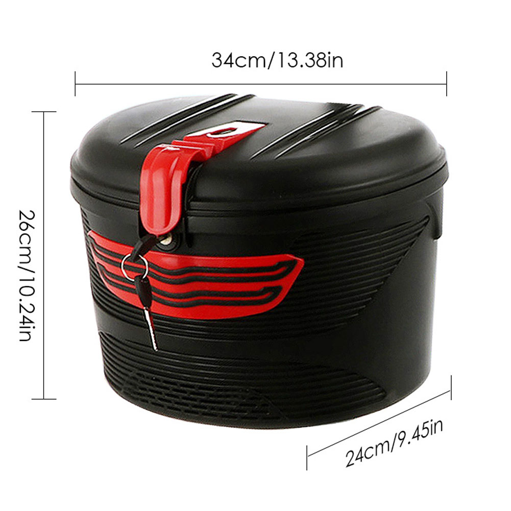 UDIYO Electric Bicycle Mountain Bike Front Hanging Plastic Storage Basket with Lock