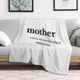 thumbnail image 4 of Flannel Bed Blanket Definition of Mother Velvet Flannel Blanket for Winter Bedding Couch And Gift Gift for Mom Throw Blanket for Bedding Novelty Gift 60"x80", 4 of 8