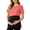 Watermelon Red, variant on Ohufall Women's Maternity T Shirts Breastfeeding Breathable Short Sleeve T-shirts Comfortable Color Block Nursing Tops