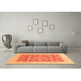 thumbnail image 3 of Ahgly Company Indoor Square Oriental Orange Modern Area Rugs, 3' Square, 3 of 4