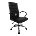 thumbnail image 3 of Corrigan Height Adjustable Faux Leather Office Chair, Large, Black and Chrome, 3 of 9
