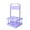 Light purple, variant on Portable 4 Bottle Beer Basket With Quick Fold Feature Beverage Holder Ideal For Picnics Camping And Family Gatherings