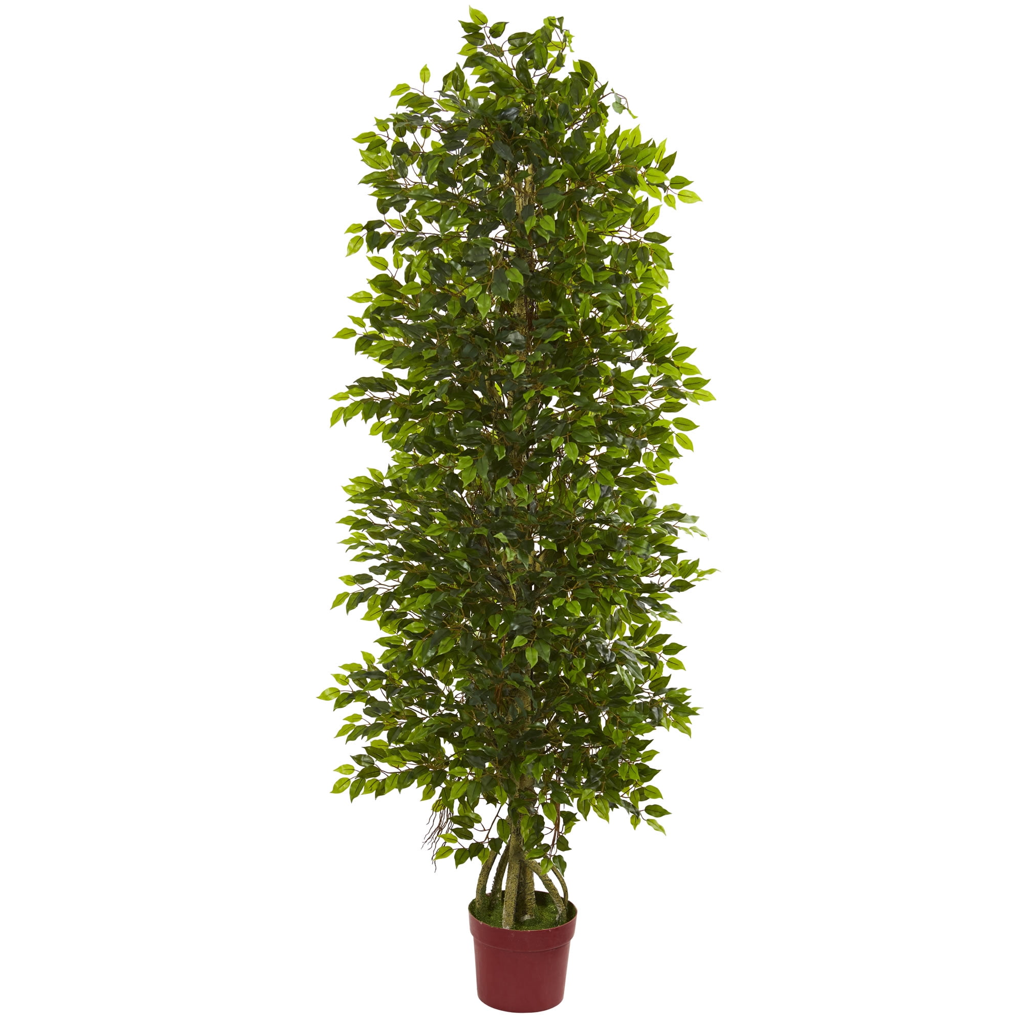 Nearly Natural 6ft. Four Tier Mini Ficus Artificial Tree