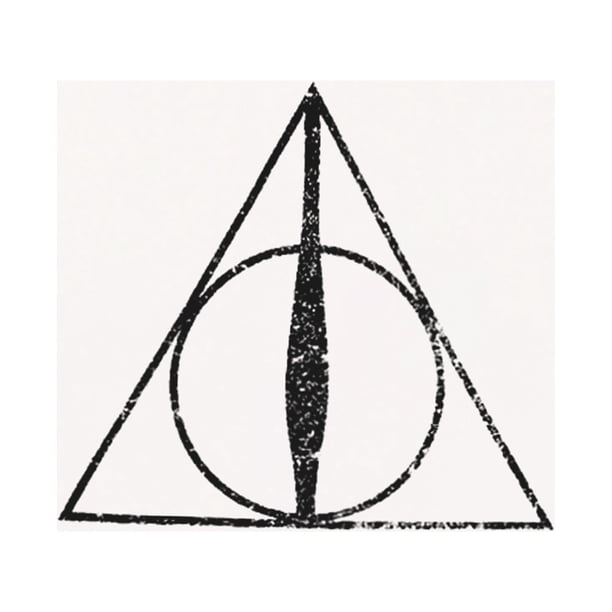 Harry Potter - Camiseta Reliquias de la Muerte para Mujer (Blanco)