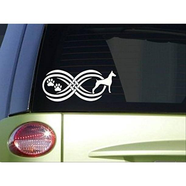 Tribal Doberman Infinity Sitcker I814 8 5 Inch Wide Doberman Pinscher Decal Walmart Com