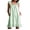 Green #009, variant on Nightgowns for Women - Square Neck Sleeveless House Dress Striped Sleep Dresses with Pockets Casual Lounge Wear S