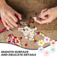 thumbnail image 4 of Miangastore 200Pcs Flower Spacer Beads Acrylic Jewelry Making Bracelet Frosted Beads Mixed Color, 4 of 8