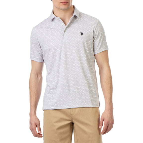 U.S. Polo Assn. Men's Interlock Printed Polo Shirt