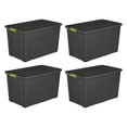 thumbnail image 1 of Sterilite Bac de Rangement de 35 Gallons avec Couvercle à Loquet, (Lot de 4), 1 of 5