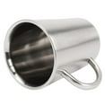 thumbnail image 5 of 340 Ml Stainless Steel Copper Plated Double Layers Tea Mug Silver, 5 of 8