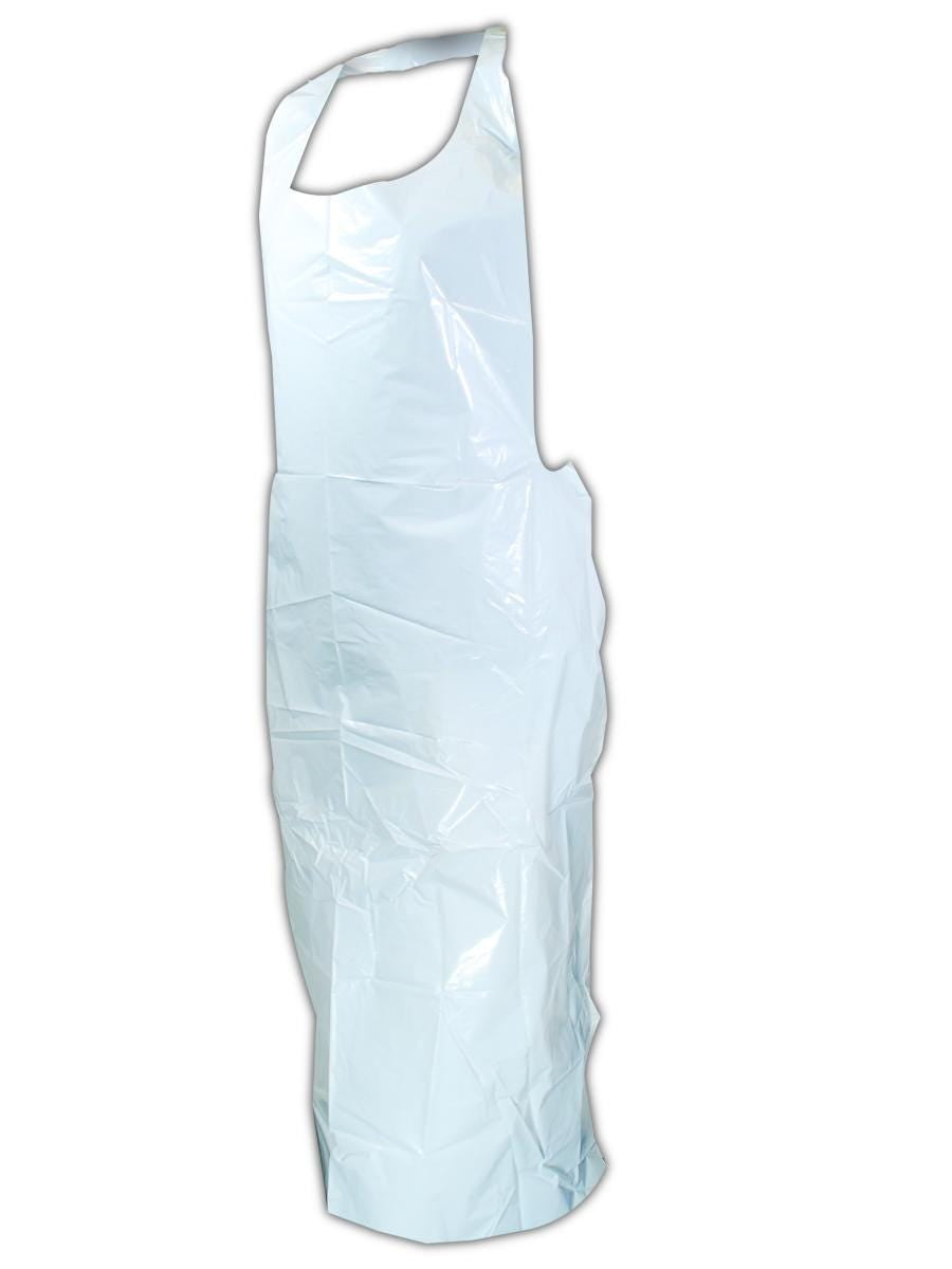 Magid EconoWear 1.25 Mil 24in x 42in Polyethylene Bib Apron, 100/dispenser